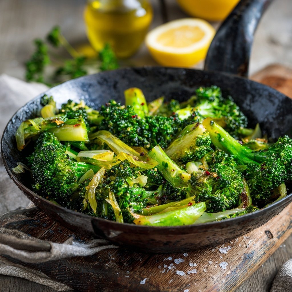 Brokkoli Pfanne Mit Lauch