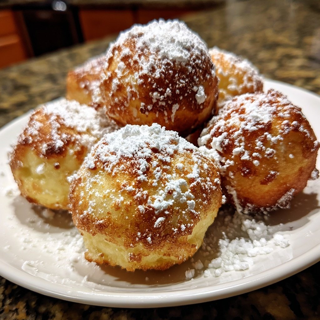 Quarkbällchen aus dem Backofen