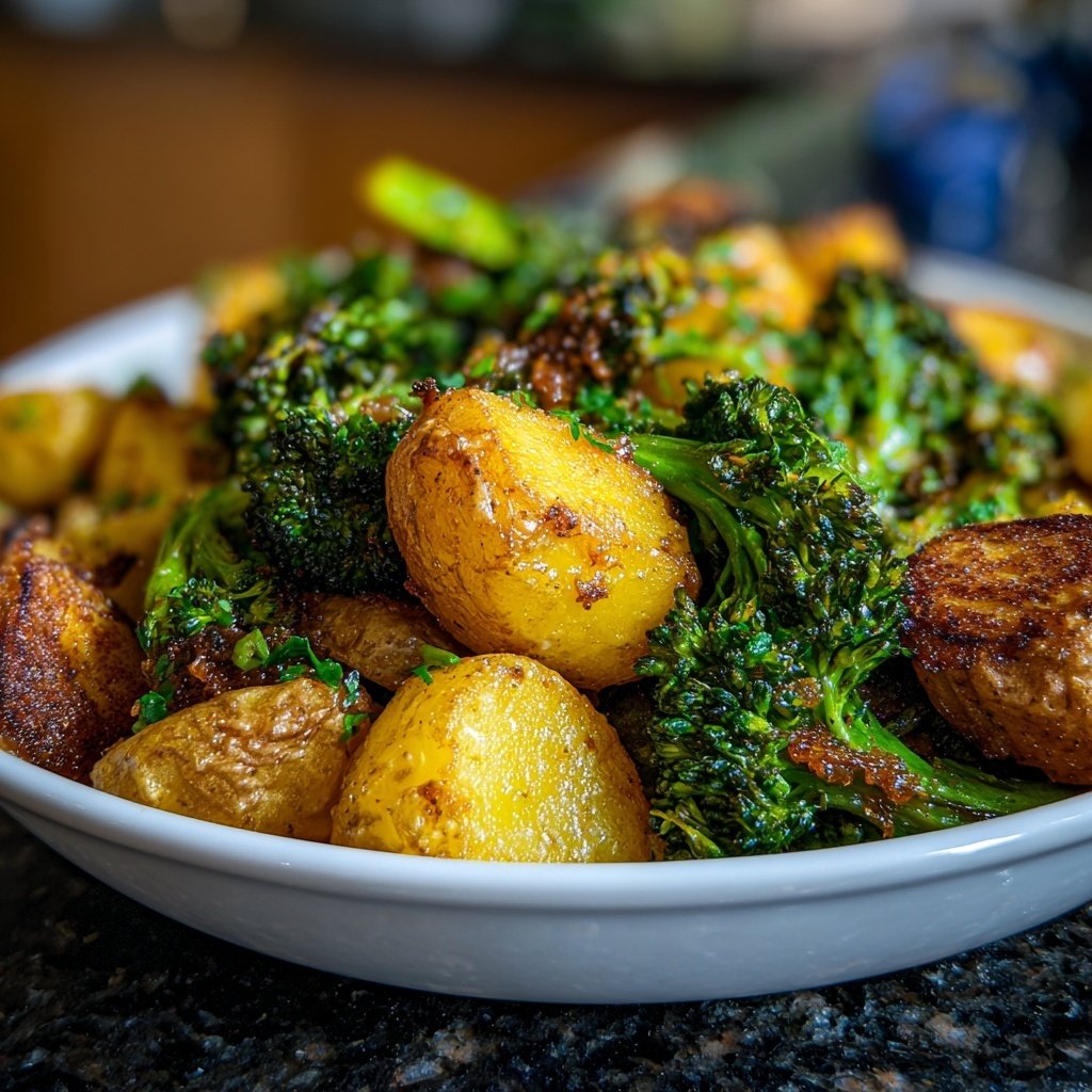 Kartoffel Brokkoli Pfanne Vegan