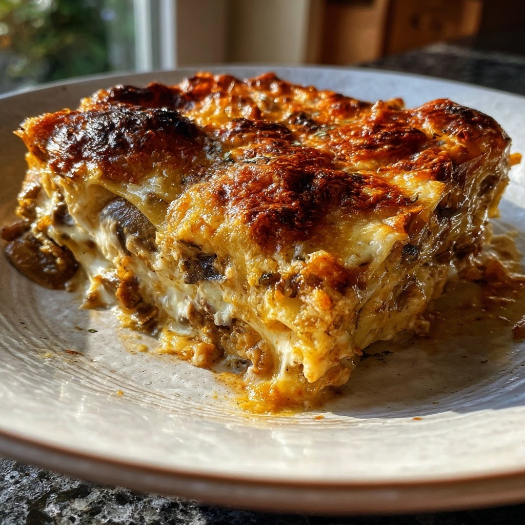 Lasagne mit Pilzen