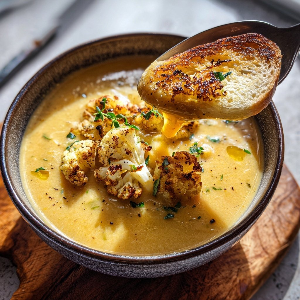 Blumenkohlsuppe mit Pastinaken