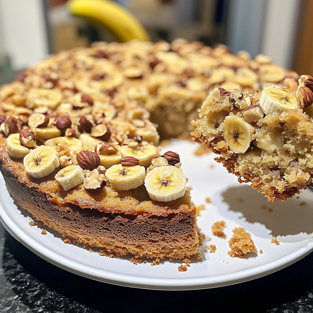 Bananenkuchen mit Haselnüssen