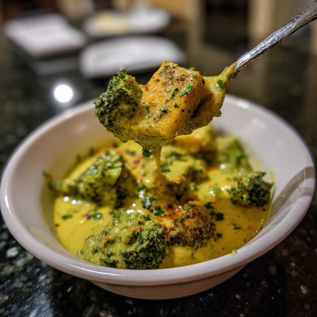 Kokoscurry mit Brokkoli