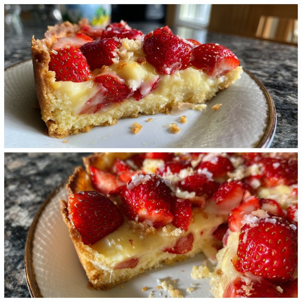 Erdbeerkuchen Mit Vanillepudding