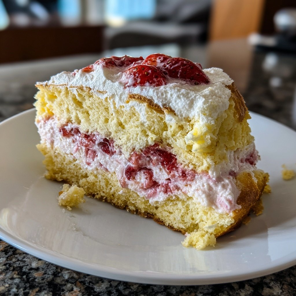 Pfannkuchen mit Erdbeerquark